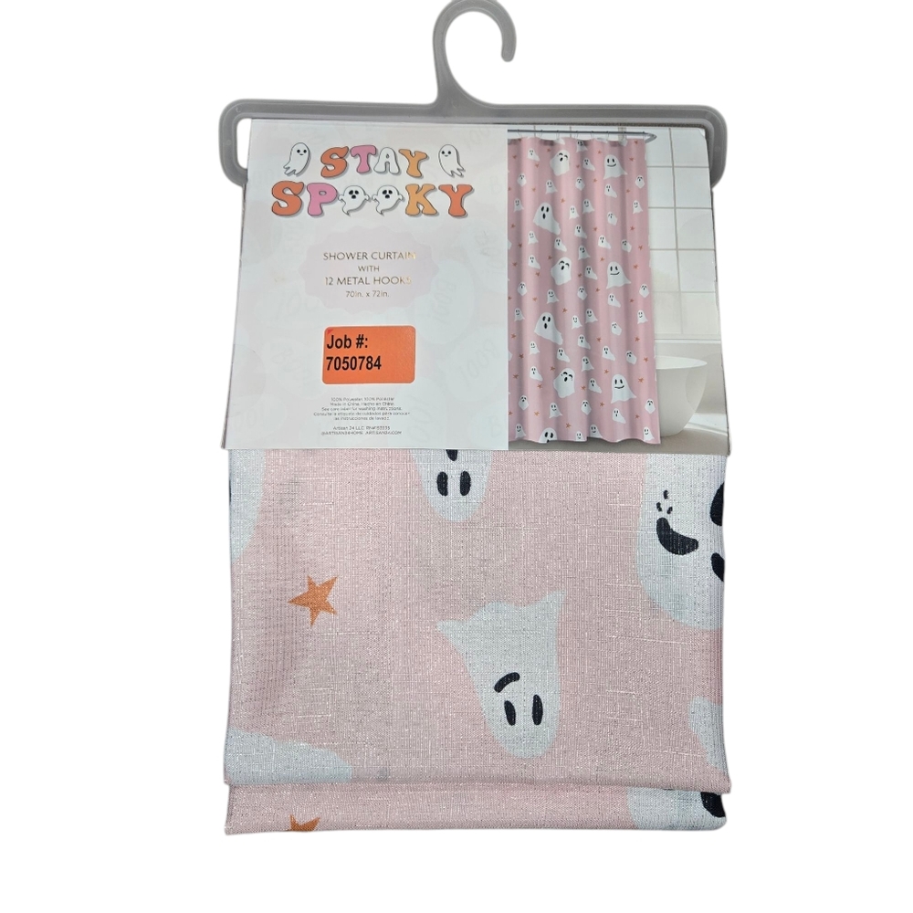 Pink Ghost Curtain Set - Picture 2 of 4
